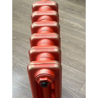 Радиатор чугунный РАДИМАКС Loft 500, 6 секций, красный с золотом, напольное исполнение, LF 500-6s ЛИКВИДАЦИЯ