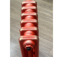 Радиатор чугунный РАДИМАКС Loft 500, 6 секций, красный с золотом, LF 500-6s ЛИКВИДАЦИЯ