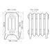 Радиатор чугунный РАДИМАКС IRIS 350, 8 секций, IR 350-8s