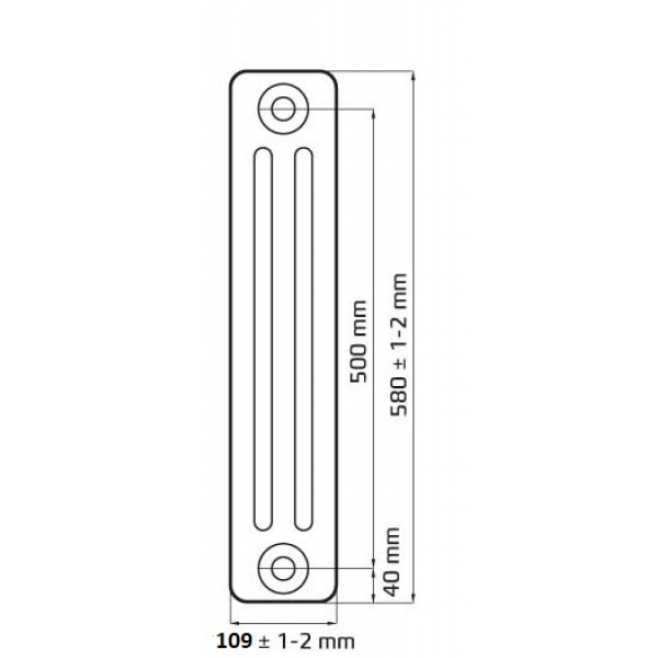Радиатор чугунный Loft 500 (1 секция)