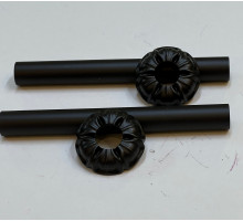 Комплект декоративных трубок и розеток D18/L160 мм, черный, окрашенная латунь retro 1/2 RETROstyle А67000МА 1/2